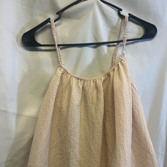 SHEIN Shorts Rompet Jumpsuit medium NWOT LIGHTWEIGHT BEIGE/CREAM - Picture 7 of 7